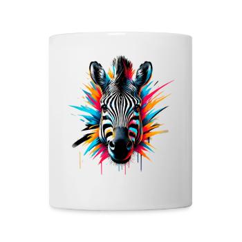 Zebra - Tasse - Weiß - Vorne