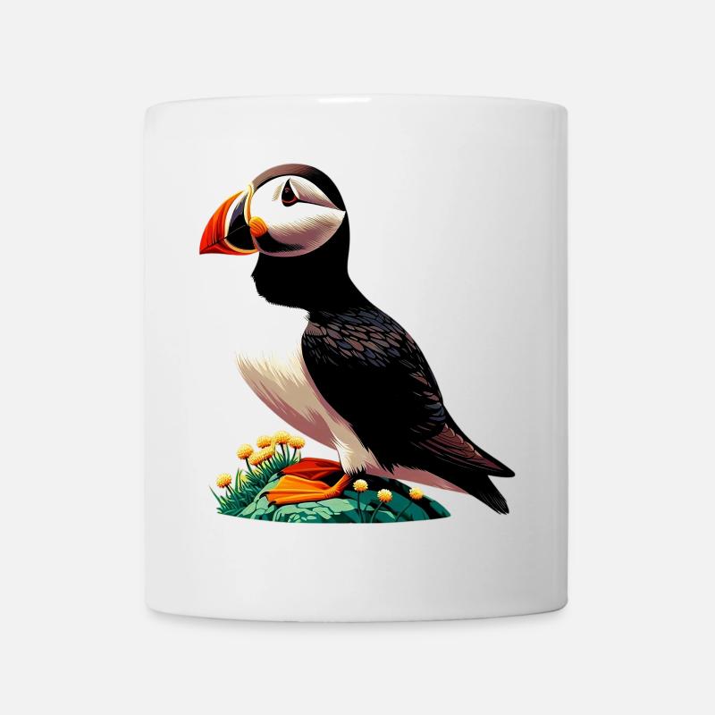 Papageitaucher - Tasse - Weiß