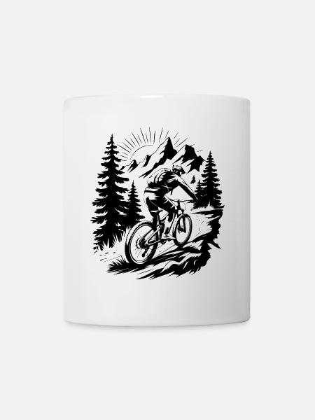MTB Mountainbike - Tasse - Weiß