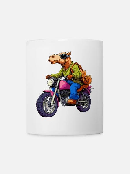 Moto chameau - Mug blanc - blanc