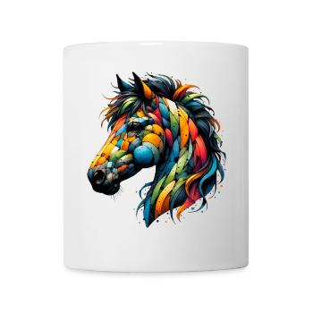 Cheval - Mug blanc - blanc - Devant