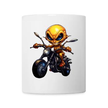 Ameisen Motorrad / Motorradfahrer Ameise - Tasse - Weiß - Vorne