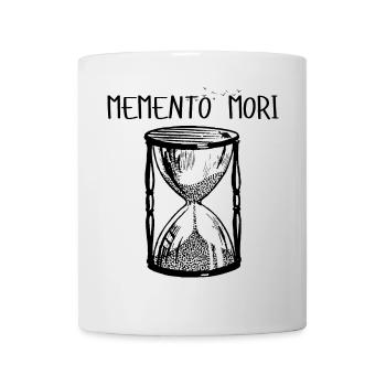 Memento Mori (hourglass) - Mug - white - Front