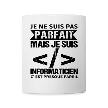 Humour Geek Cadeau Informaticien Programmeur - Mug blanc - blanc - Devant