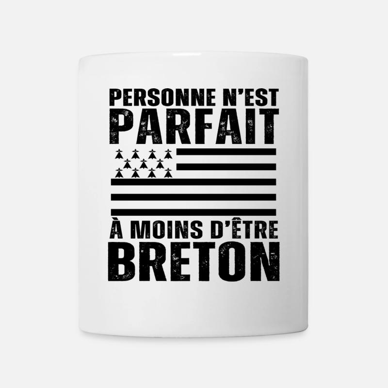 Je Suis Breton Humour Bretagne Cadeau - Mug blanc - blanc