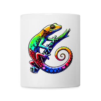 Gecko - Tasse - Weiß - Vorne
