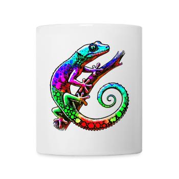 Gecko - Tasse - Weiß - Vorne