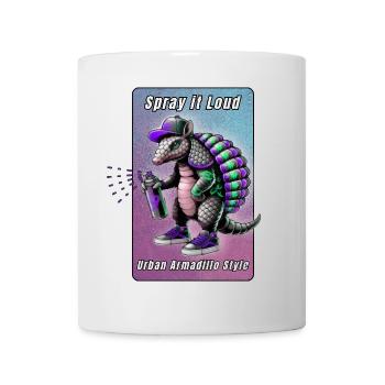 Vaporisez-le fort – Urban Armadillo - Mug blanc - blanc - Devant