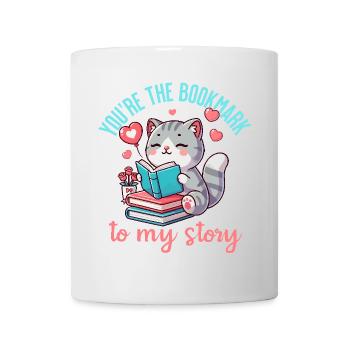 Tu es le marque-page de mon histoire - Mug blanc - blanc - Devant