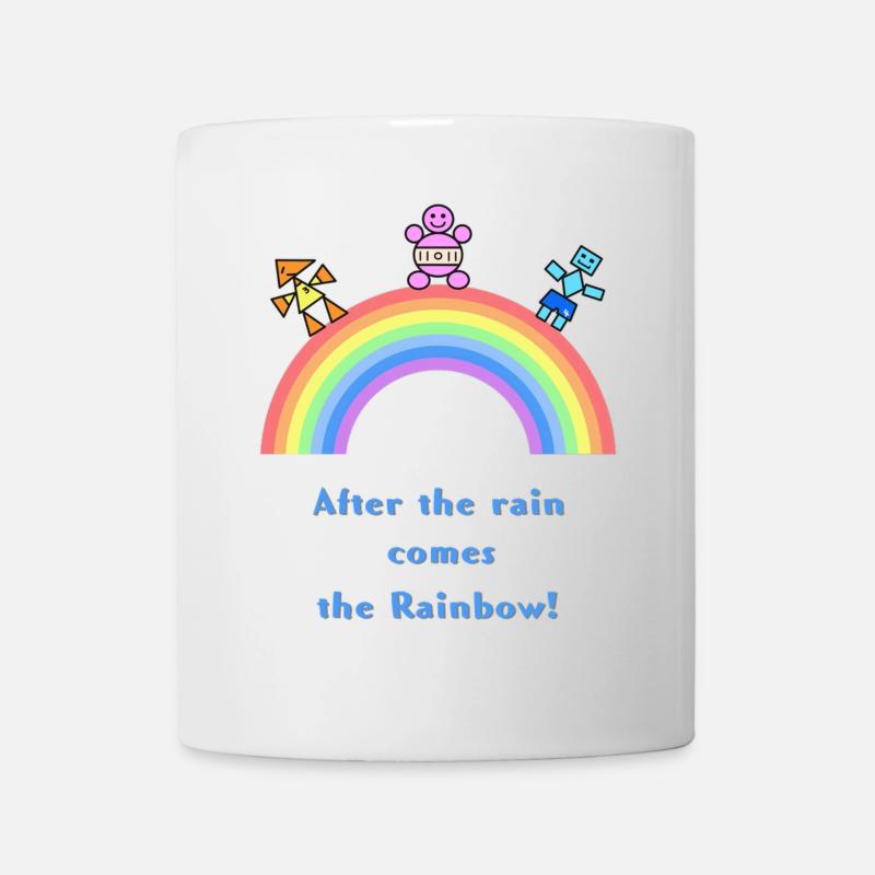 After Rain Comes the Rainbow - Mug - white