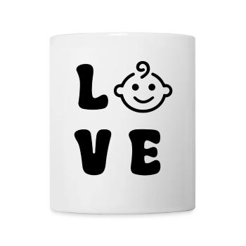 Baby L V E Black - Mug - white - Front