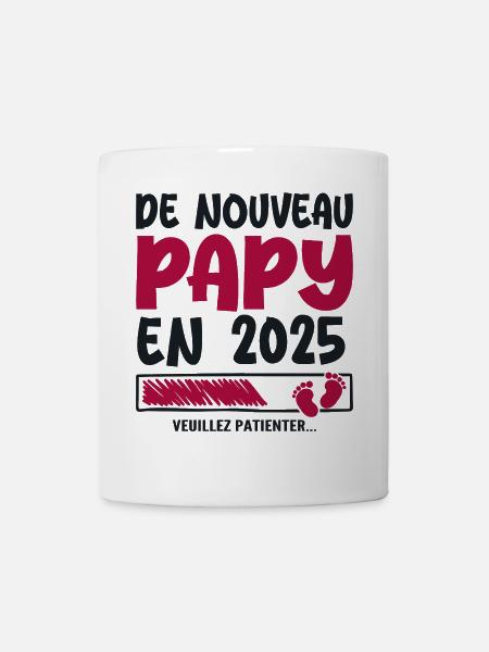 De nouveau papy en 2025 - Mug blanc - blanc