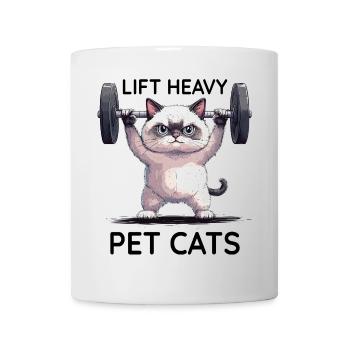 Gym Bodybuilding Cat - Mug - white - Front