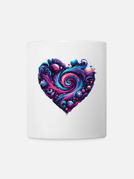 Cosmic Love Heart - Mug - white