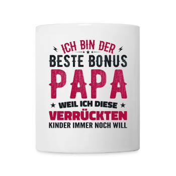 Bonus papa Beau-père Cadeau papa bonus papa - Mug blanc - blanc - Devant