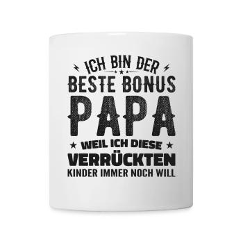 Bonus papa Beau-père Cadeau papa bonus papa - Mug blanc - blanc - Devant