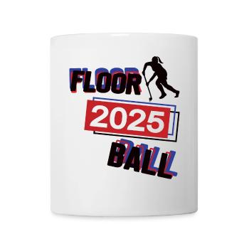Floorball Spielerin Team Turnier Mannschaft 2025 - Tasse - Weiß - Vorne