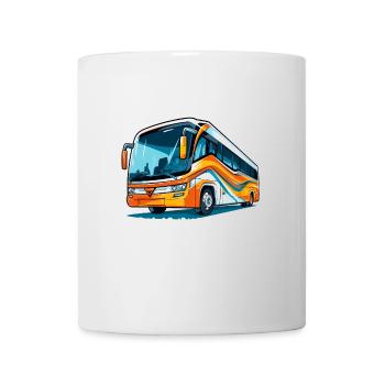 Bus flashy, rêve de chauffeur audacieux - Mug blanc - blanc - Devant