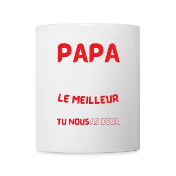 Papa: le meilleur cadeau déjà - Mug blanc - blanc - Devant