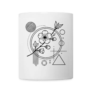 Sakura Blüten – Ästhetische Balance aus der Natur - Tasse - Weiß - Vorne