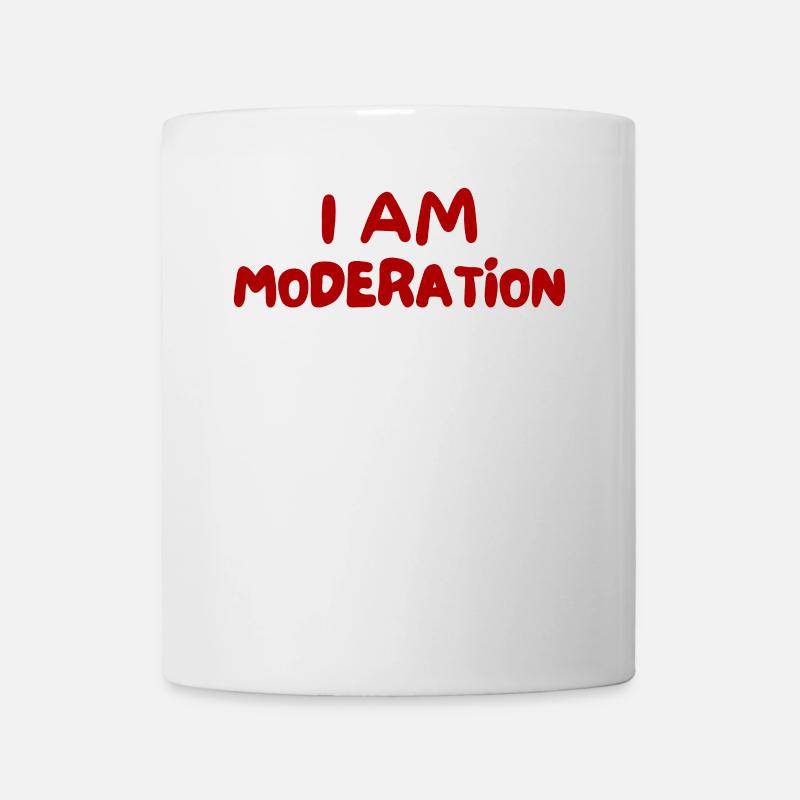 Je suis modération - Mug blanc - blanc