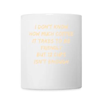 Caffeinated Kindness Quote Tee - Mug - white - Front