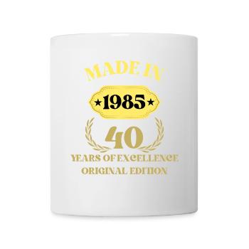 Made in 1985 40th Anniversary - Mug - white - Front