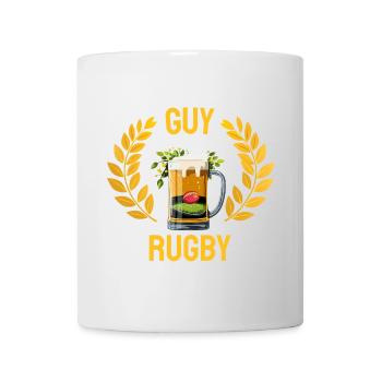 Einfacher Rugby-Bier-Typ - Tasse - Weiß - Vorne