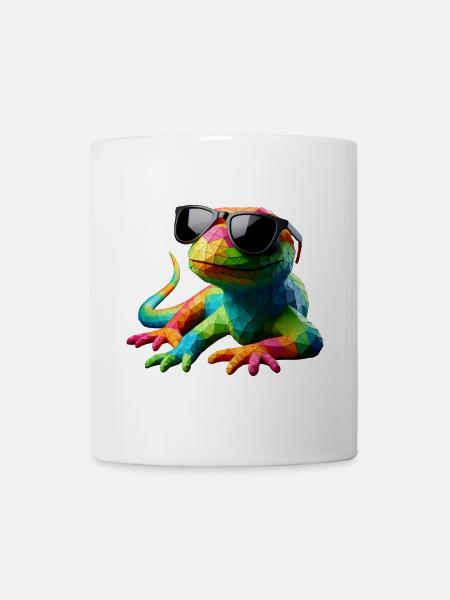 LIZARD cool multicolor - Tasse - Weiß