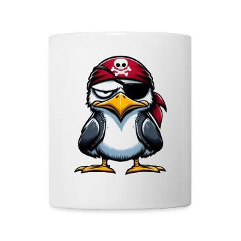 Seagull Pirate Eye Blindfold - Mug - white - Front