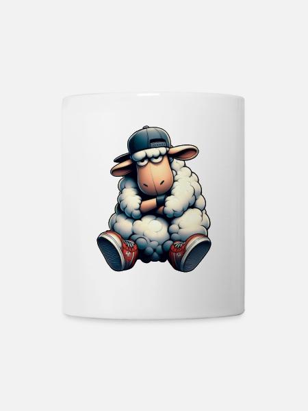 mouton hiphop - Kop/krus - hvid