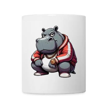 hiphop potame hippopotame - Mug blanc - blanc - Devant