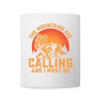 Les montagnes m’appellent et je dois y aller - Mug blanc - blanc - Devant