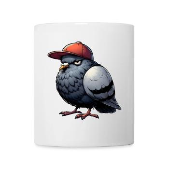 Taube Hiphop Kappe - Tasse - Weiß - Vorne