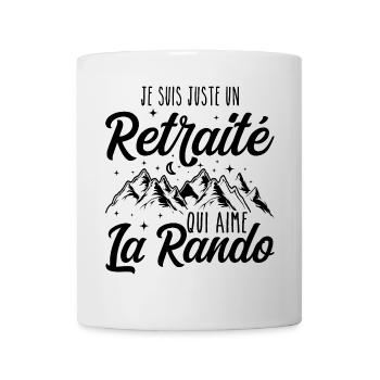 Just a retiree who loves hiking, retirement - Mug - white - Front