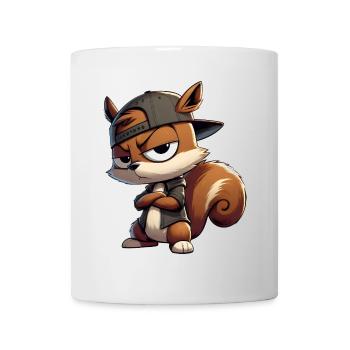 Eichhörnchen Hiphop Kappe - Tasse - Weiß - Vorne