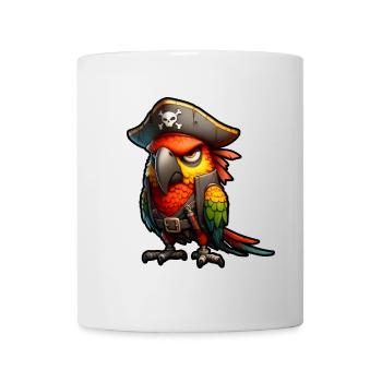 Red Pirate Parrot - Mug - white - Front