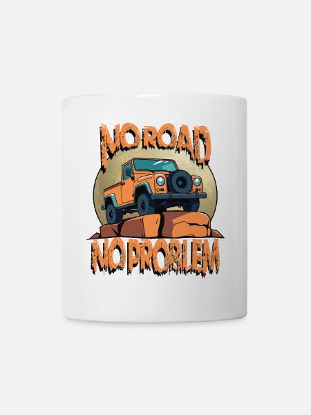 Geländewagen Fahrer - Tasse - Weiß