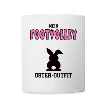 Footvolley Oster Outfit Ostergeschenk Footvolleyer - Tasse - Weiß - Vorne
