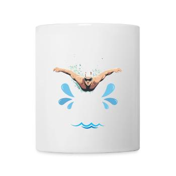 J'y peux pas, j'ai piscine - Mug blanc - blanc - Devant