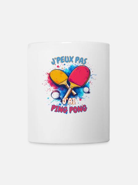 Ping Pong Coloré Déchaîné - Mug blanc - blanc