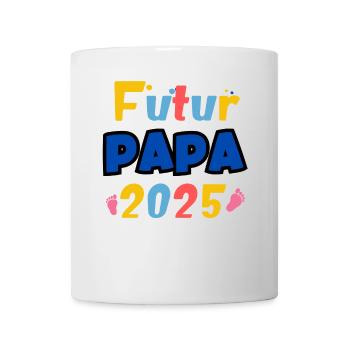 zukünftiger Vater 2025 - Tasse - Weiß - Vorne