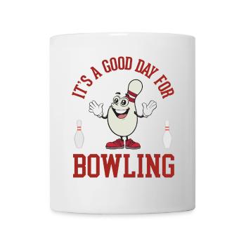 C’est une bonne journée pour le bowling - Mug blanc - blanc - Devant