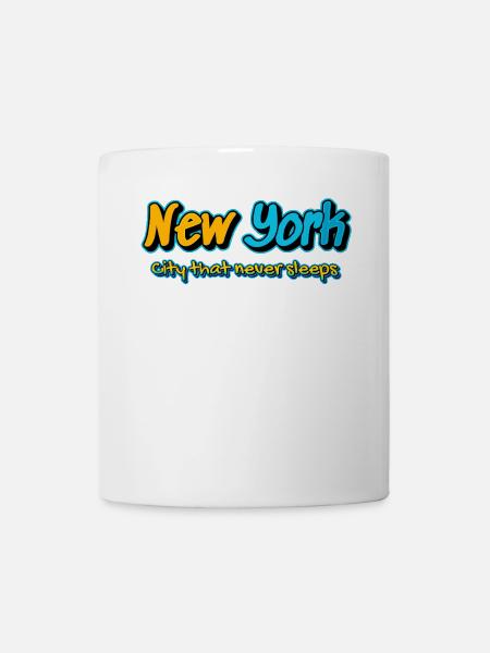 New York Graffiti City Nights - Mug - white