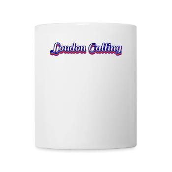 London ruft Retro - Tasse - Weiß - Vorne