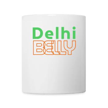 Delhi Belly Neon Logo Tee - Mug - white - Front
