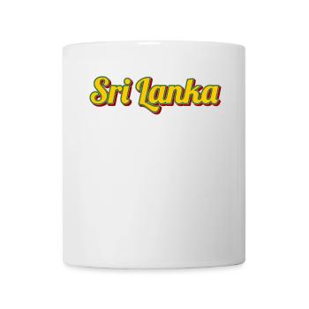 Sri Lanka Retro Script in Color - Mug - white - Front
