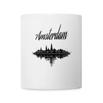 Amsterdam Vibes - Gift, Souvenir - Mug - white - Front