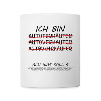 Autoverkäufer Autohaus Team Danke Sagen Sprüche - Tasse - Weiß - Vorne