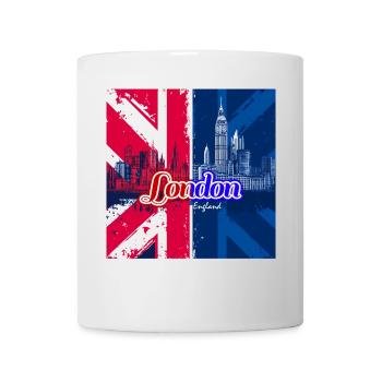 London Union Jack Skyline - Mug - white - Front